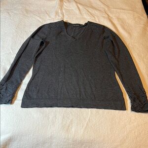 Gray Long Sleeve Top